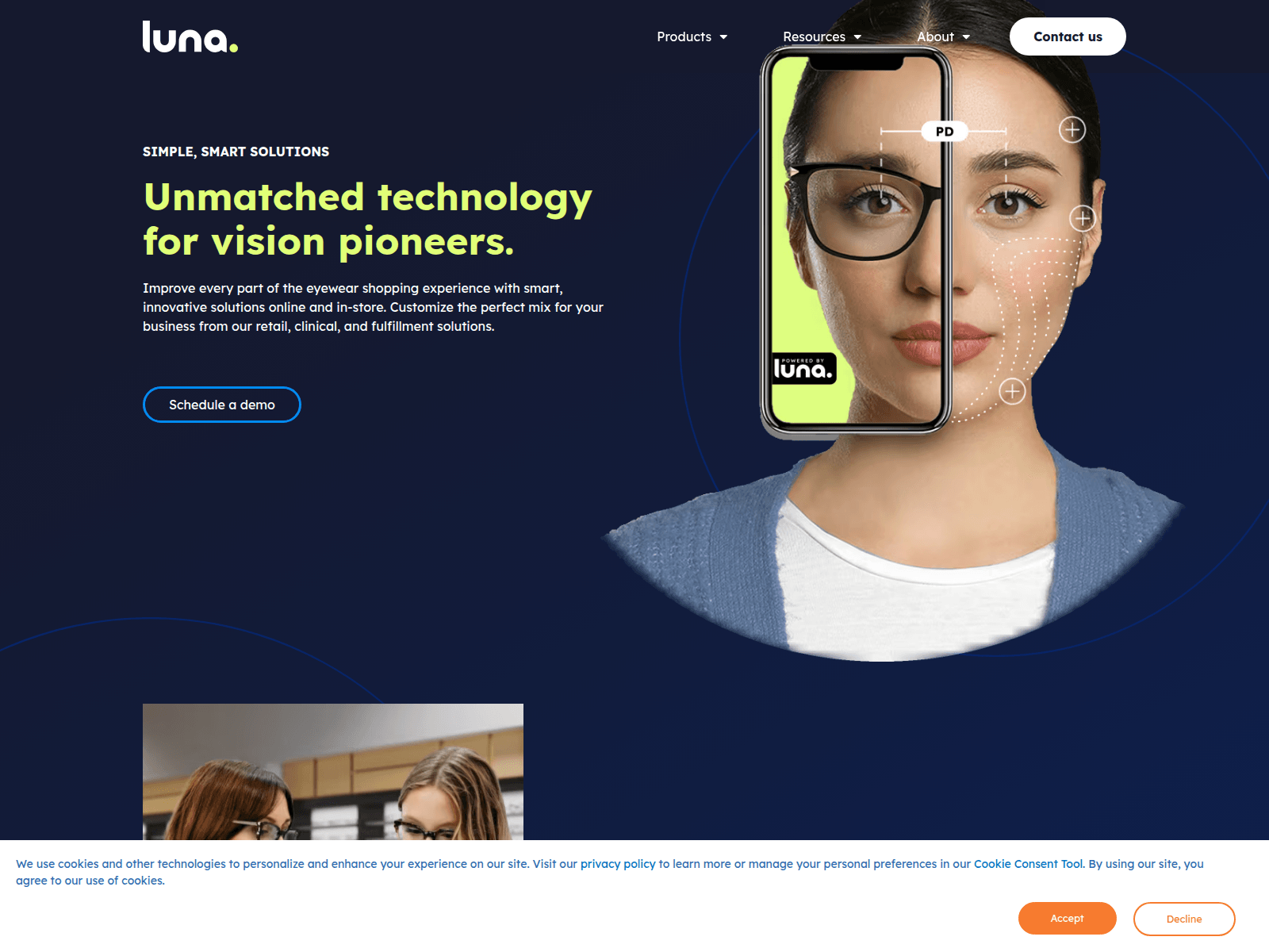 Screenshot of luna.io