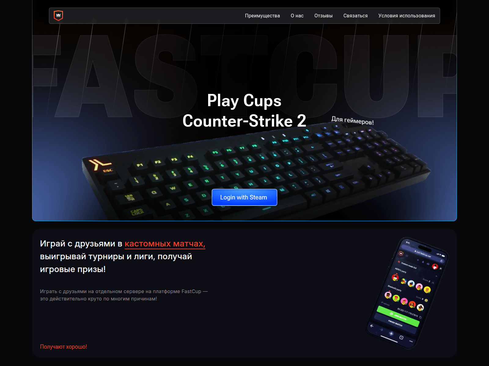 Screenshot of fascup.com
