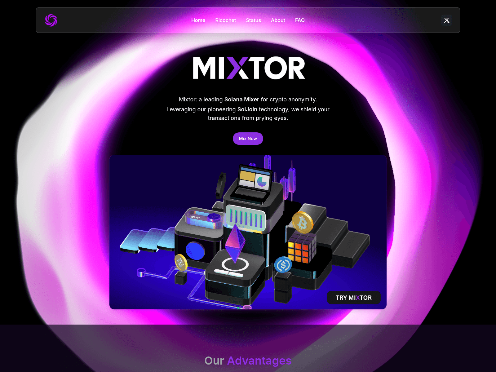 Screenshot of mixtor.space