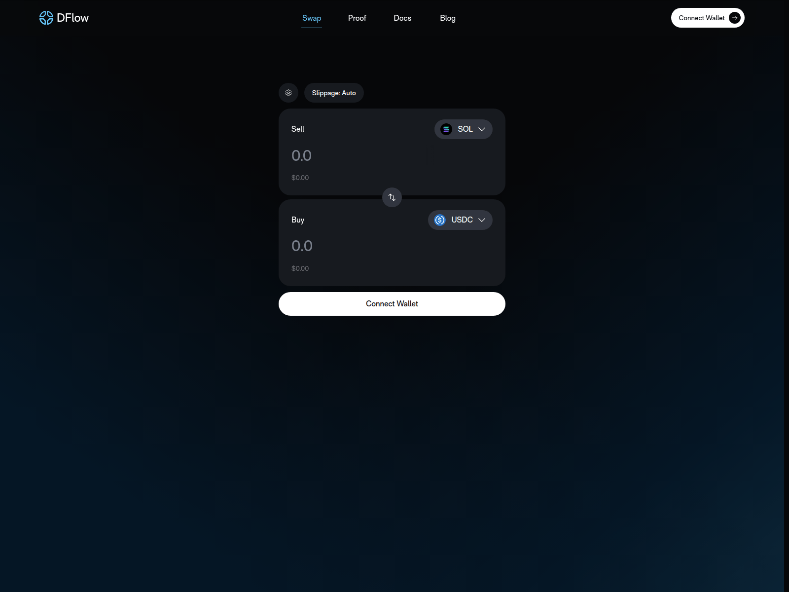 Screenshot of dflows.net