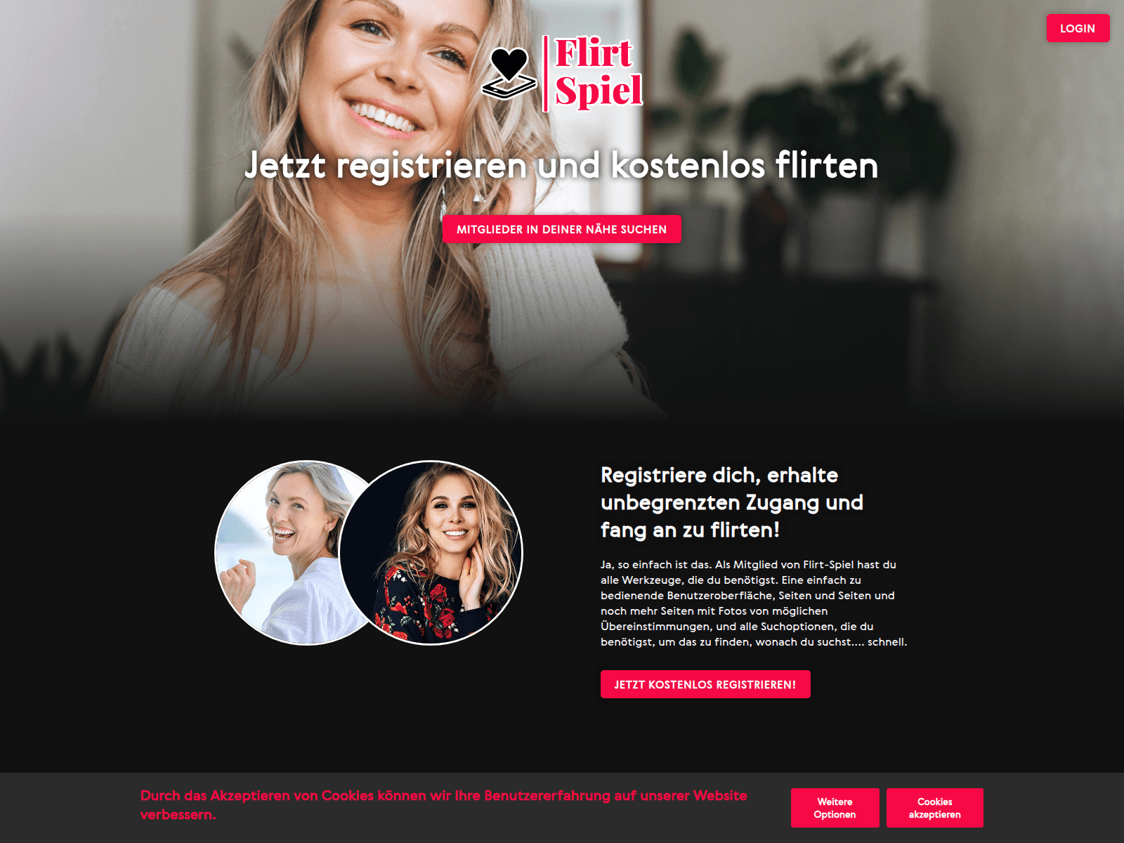 Screenshot of flirt-spiel.de