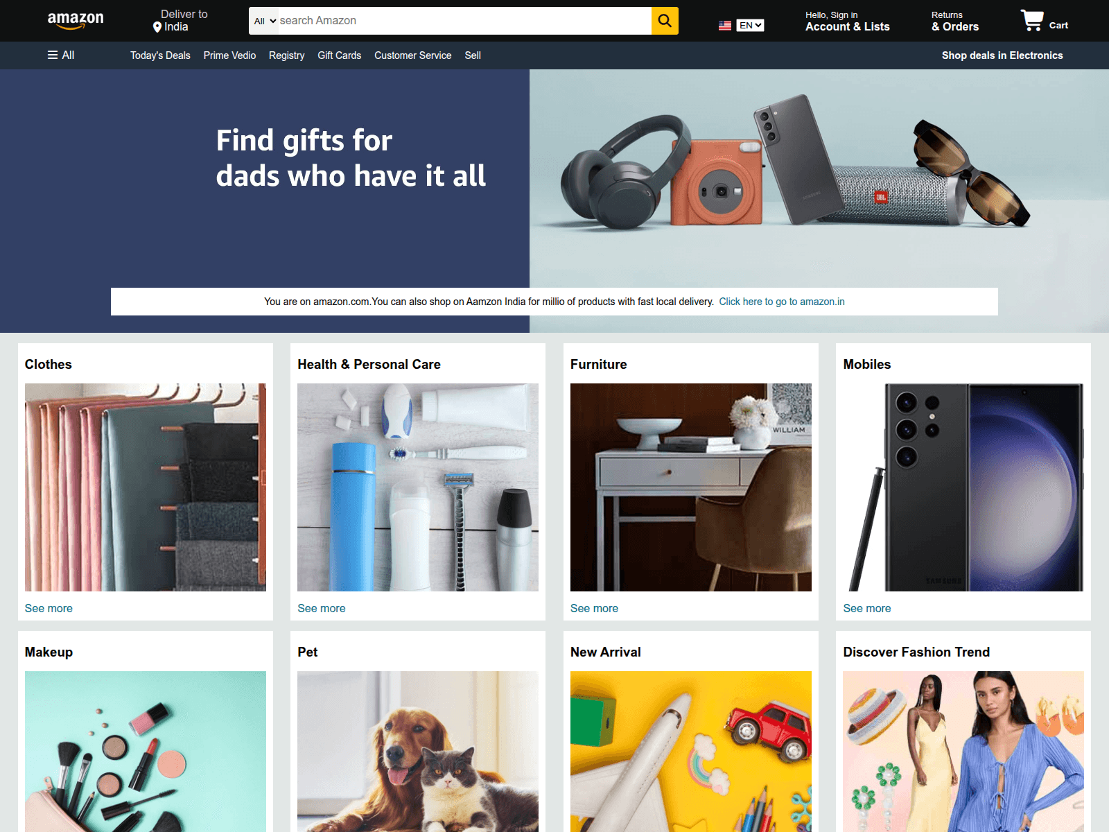 Screenshot of amazon-clone-xi-blush.vercel.app