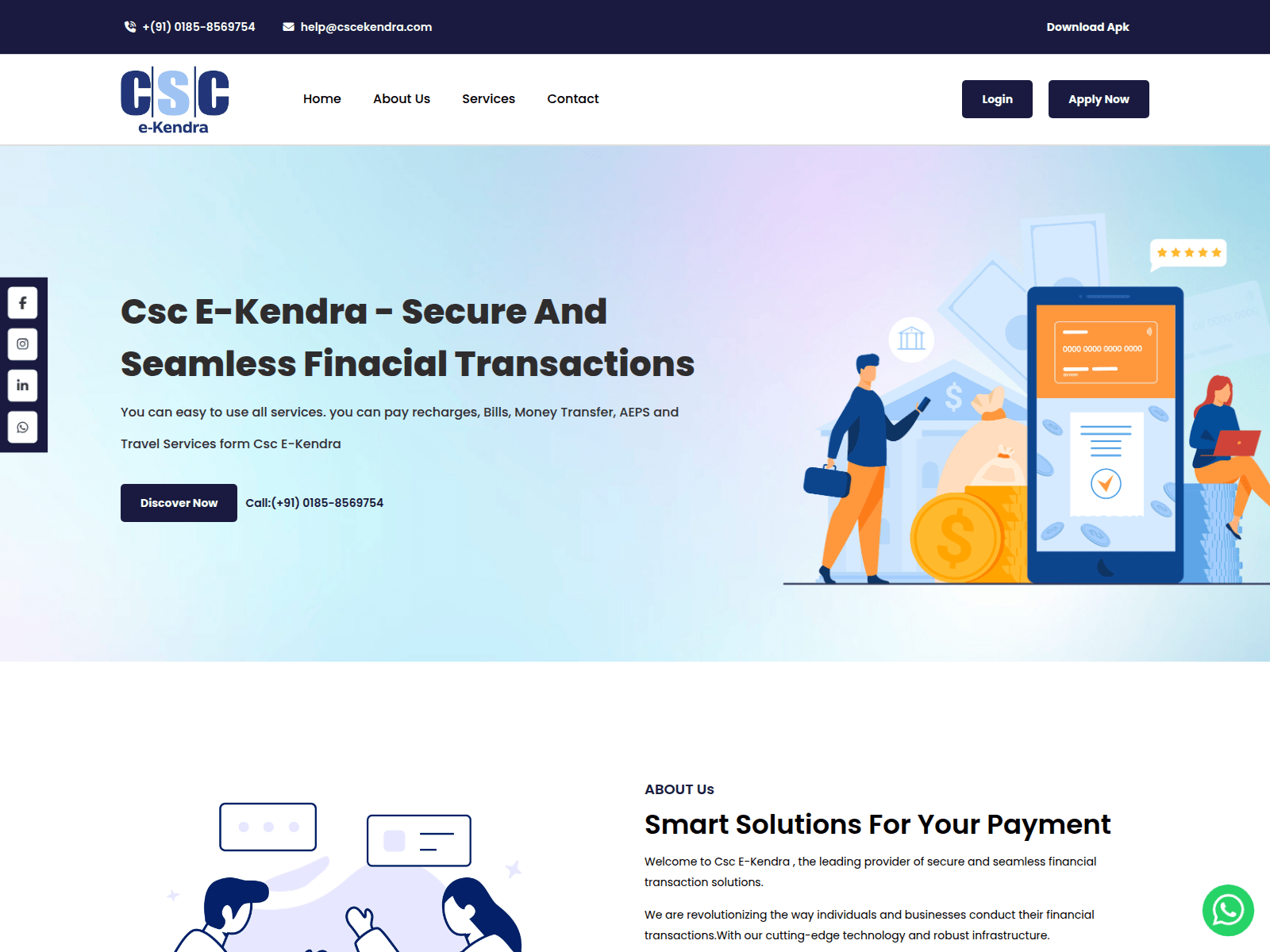 Screenshot of cscekendra.com