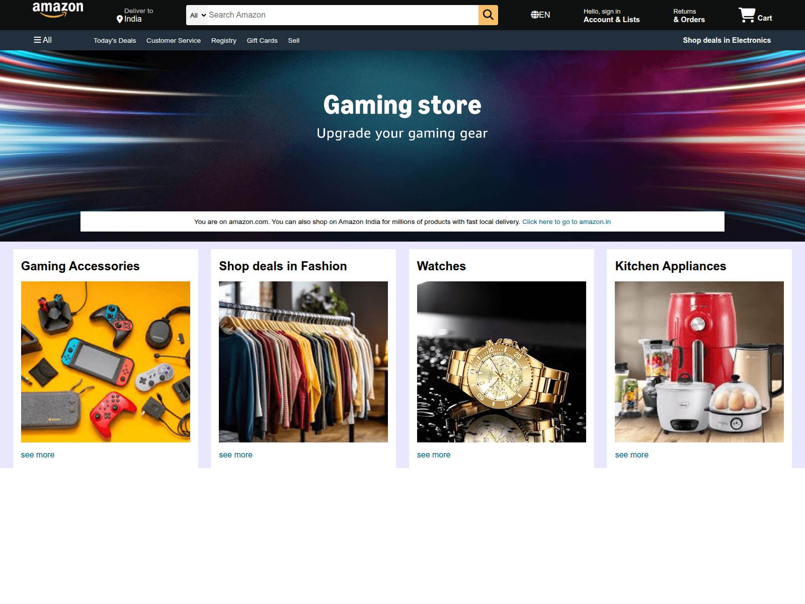 Forensic screenshot of amazon-clone-xi-nine.vercel.app