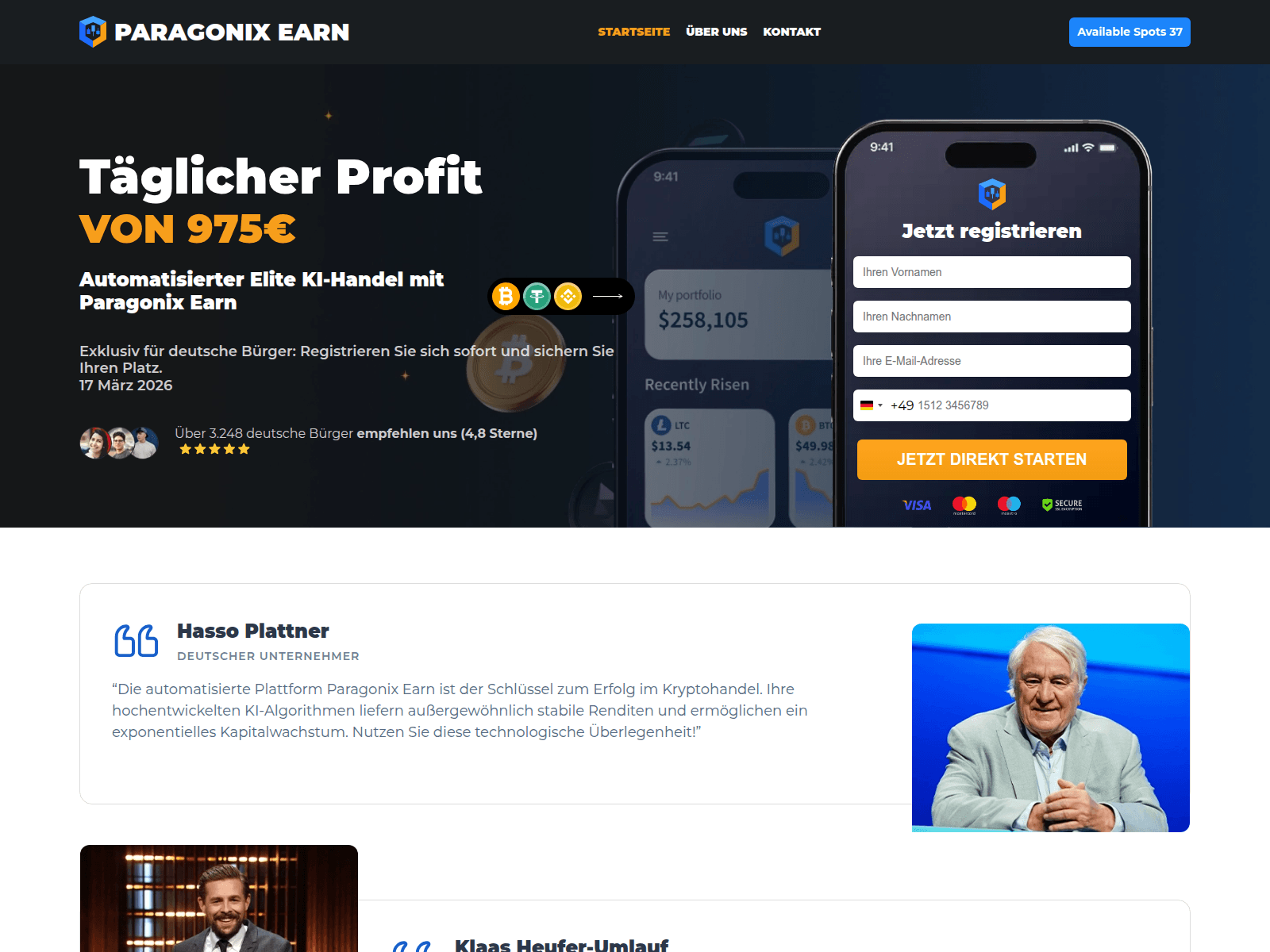 Forensic screenshot of paragonixearn-ki.de