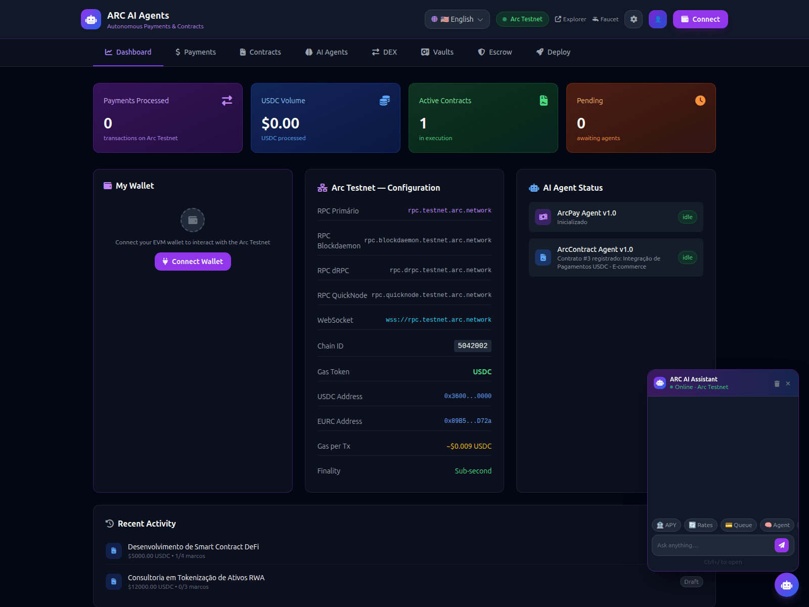 Screenshot of arc-ai-agents.pages.dev
