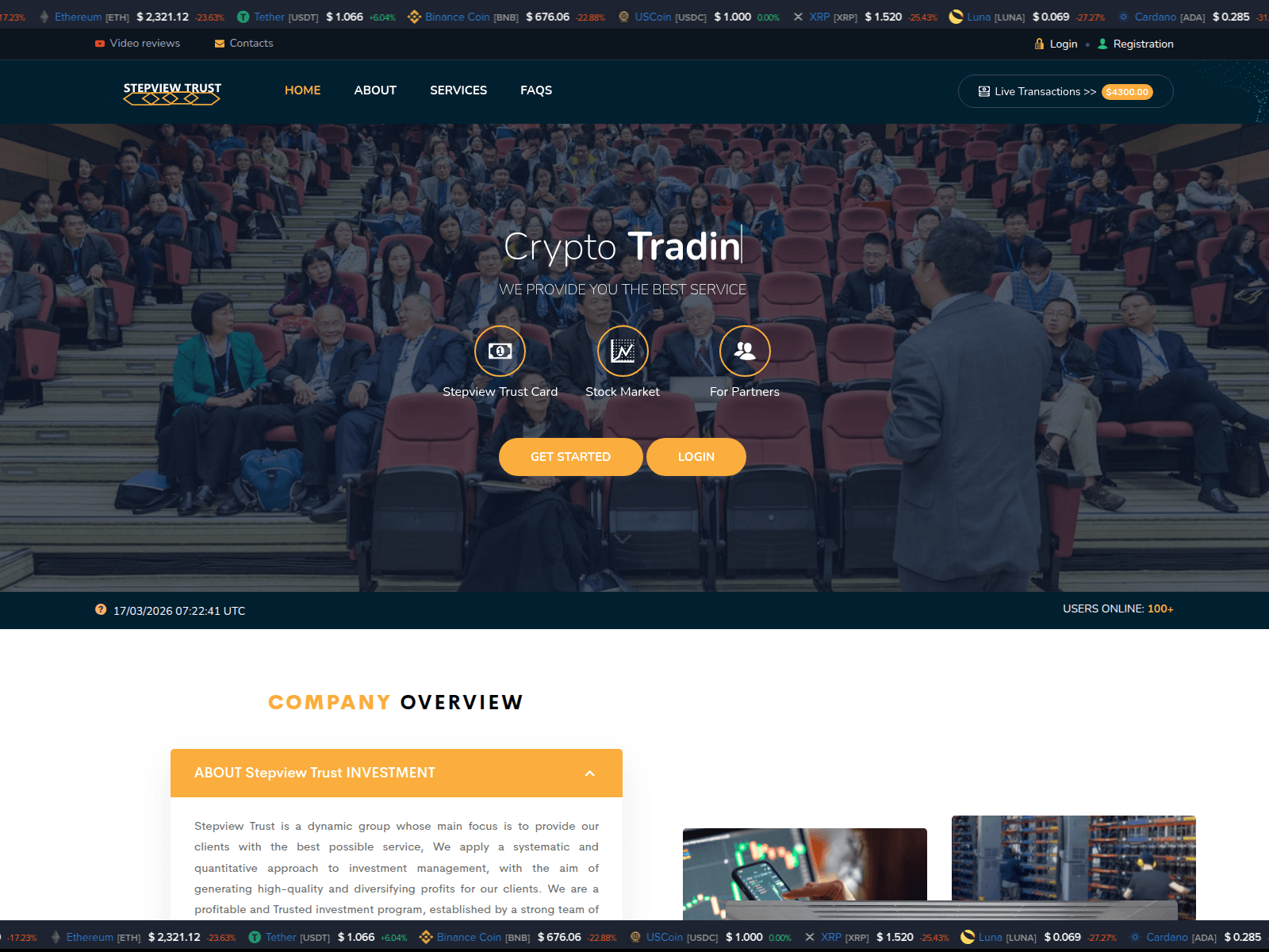 Screenshot of stepviewtrust.com