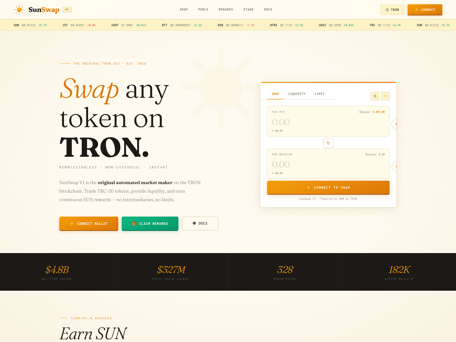 Screenshot of v1-sunswap.vercel.app