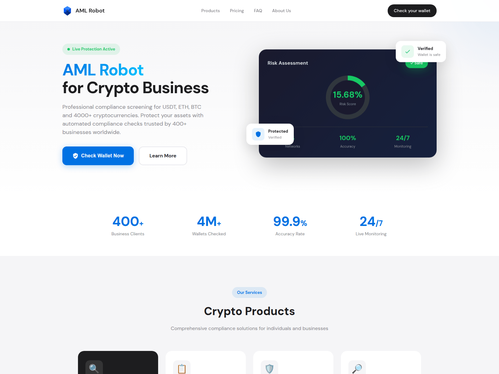 Screenshot of amlrobot.net