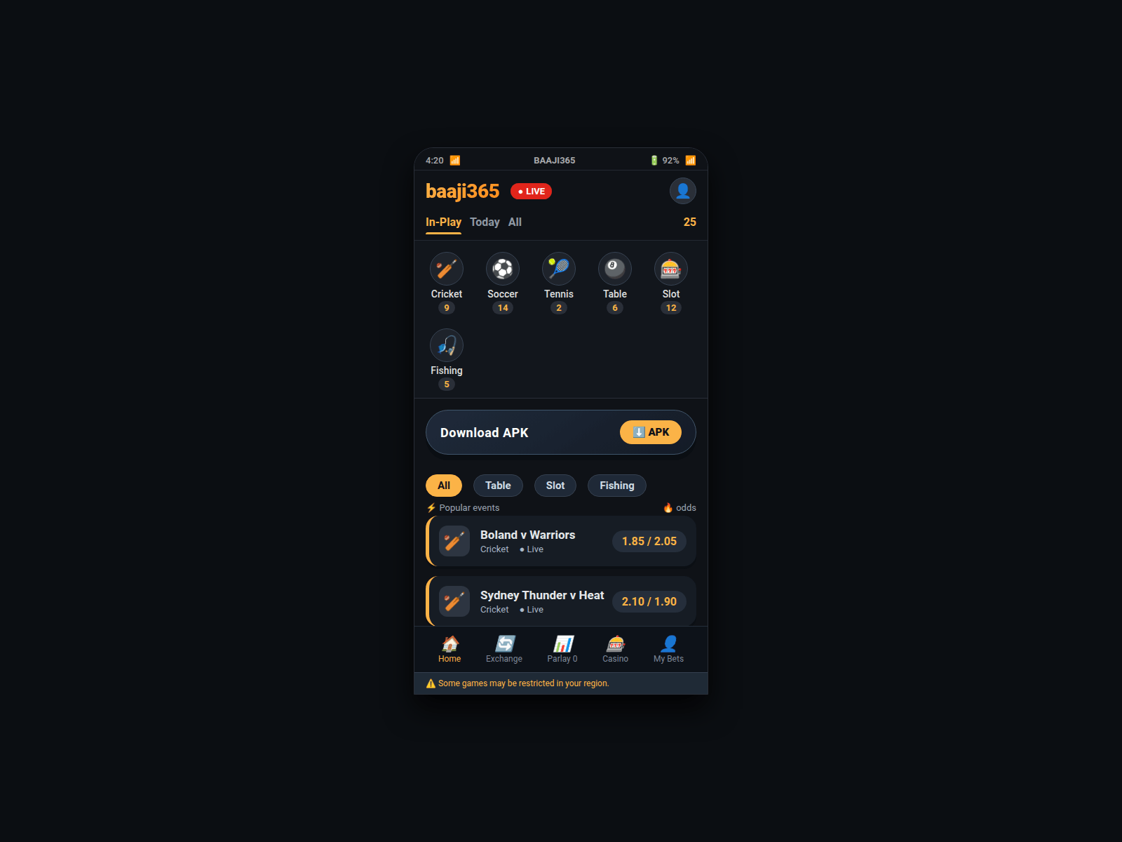 Screenshot of baajitop365.live.ajke-kinbo.shop
