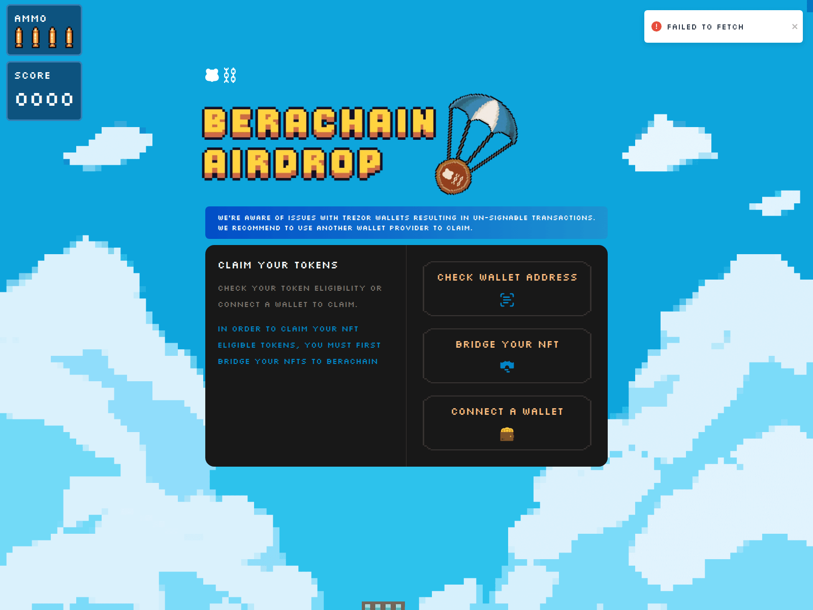 Screenshot of berachain-claim--sit.34.54.95.9.nip.io