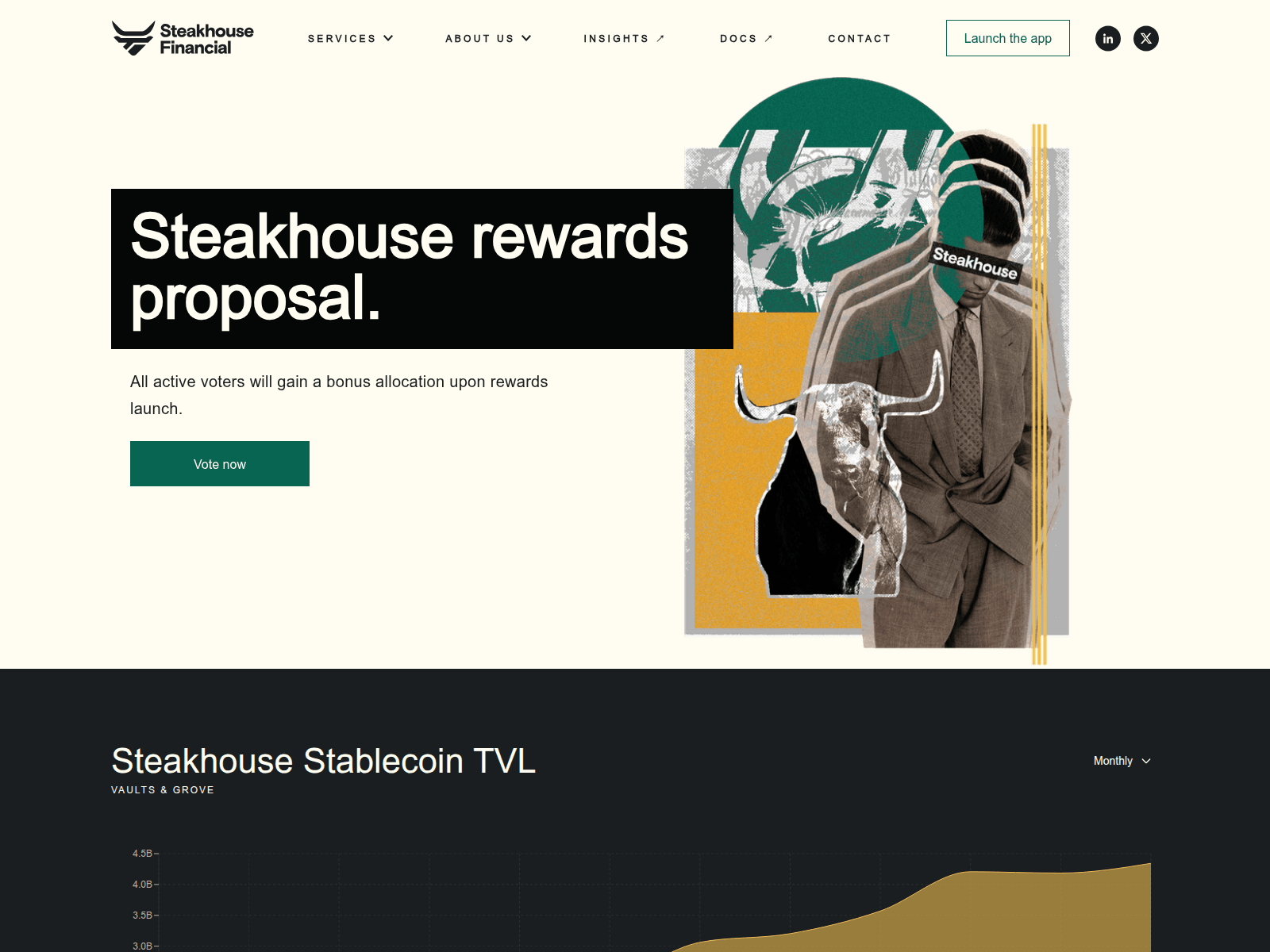 Forensic screenshot of steakhousefinancial.app