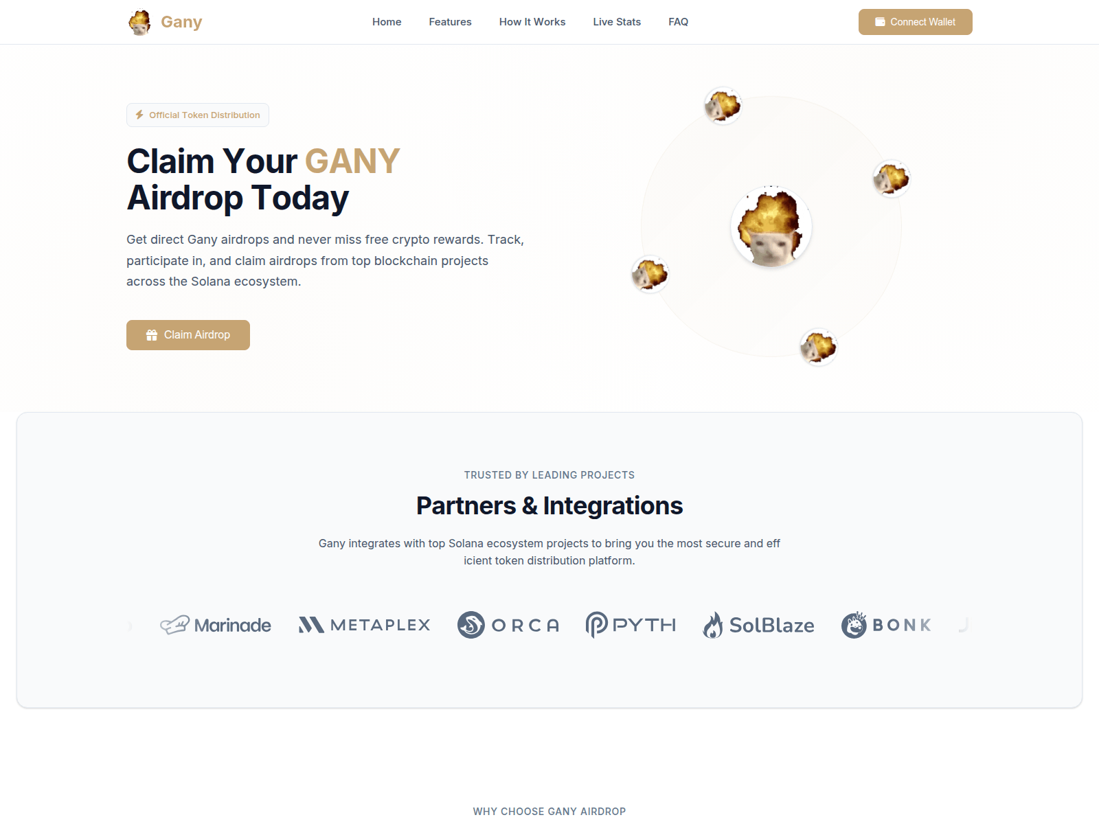 Screenshot of ganycoin.lol