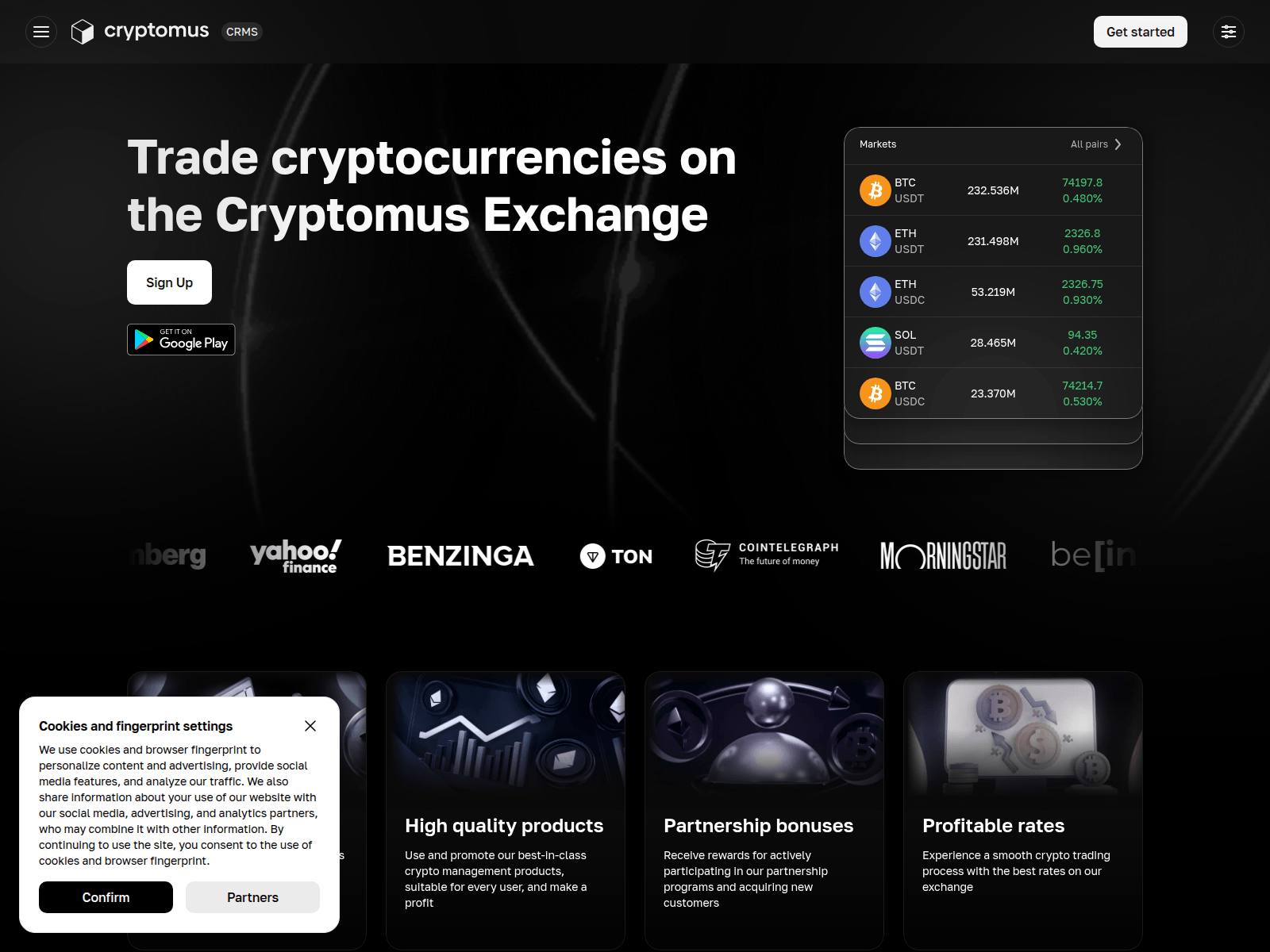 Screenshot of cryptomus-payment.trade