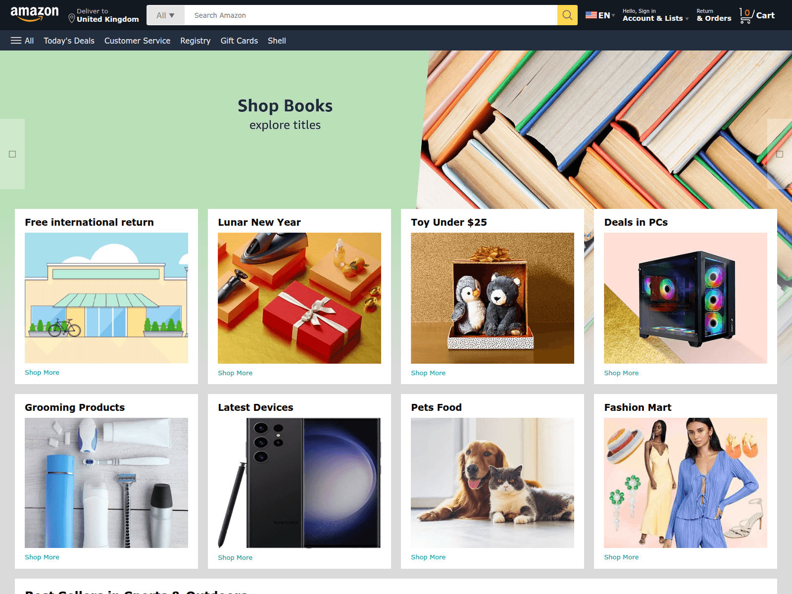 Screenshot of amazonclone-saurabh.netlify.app