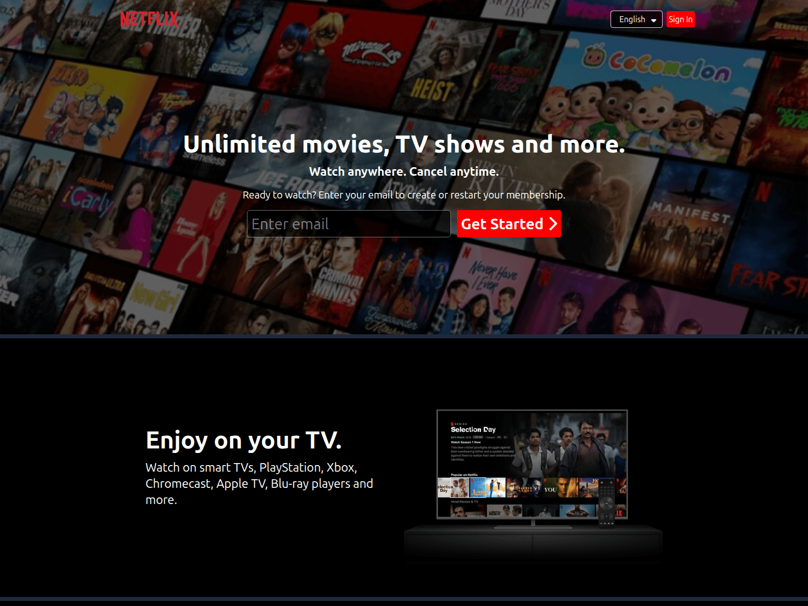 Screenshot of netflix-clone-puce-kappa.vercel.app