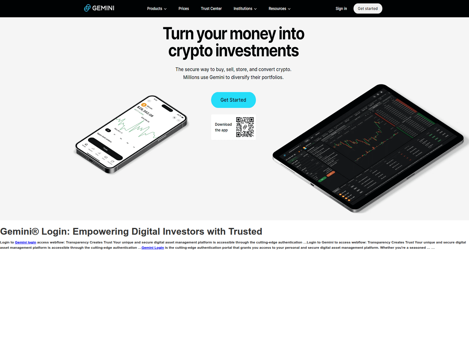 Screenshot of gemmineligin.webflow.io