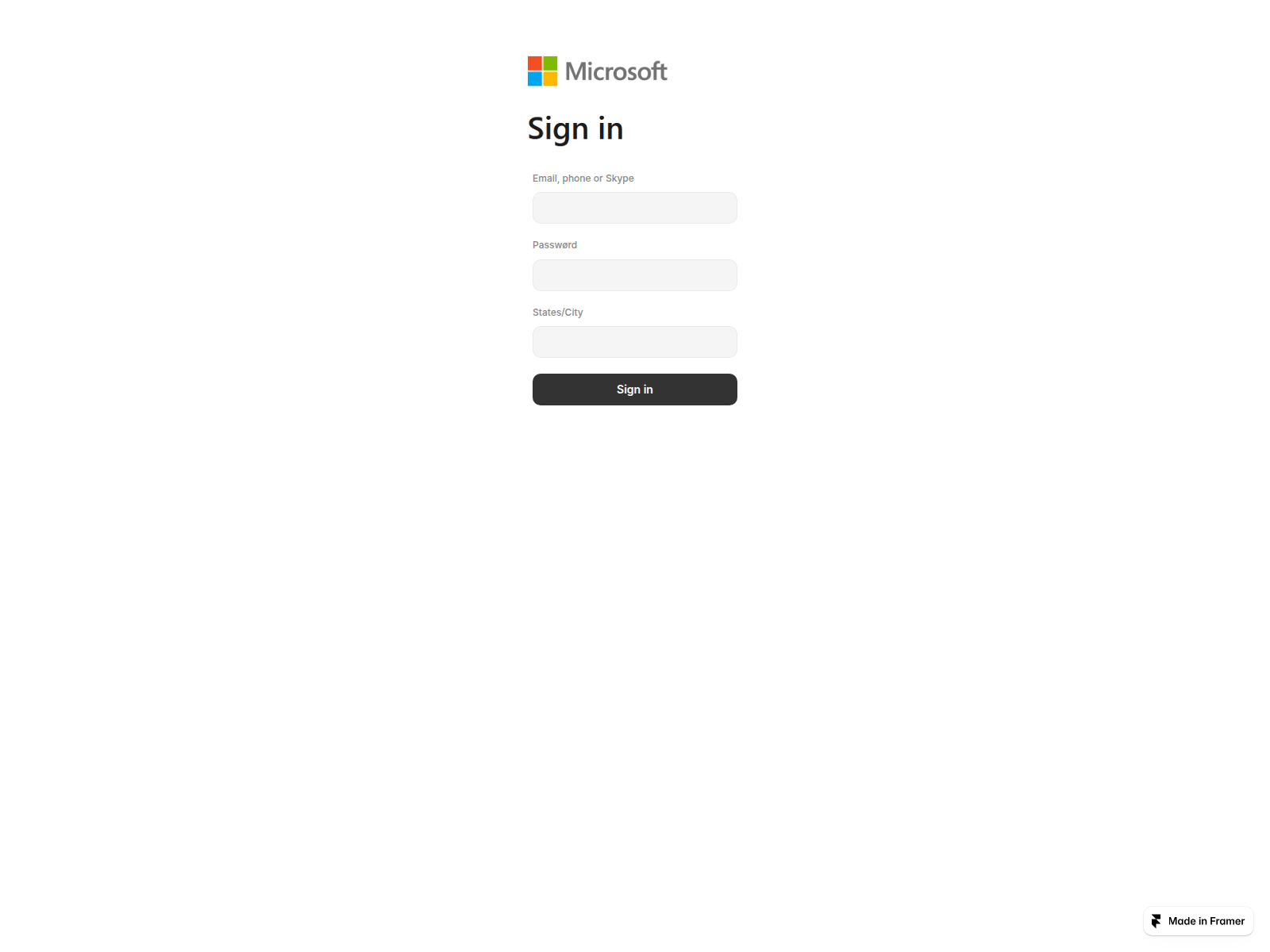 Screenshot of sympathetic-majority-990466.framer.app