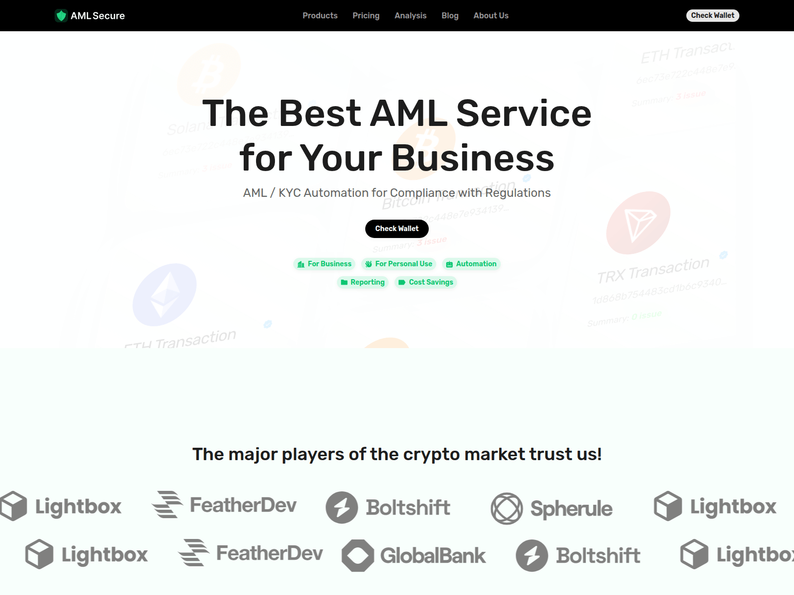 Screenshot of amlsec.click