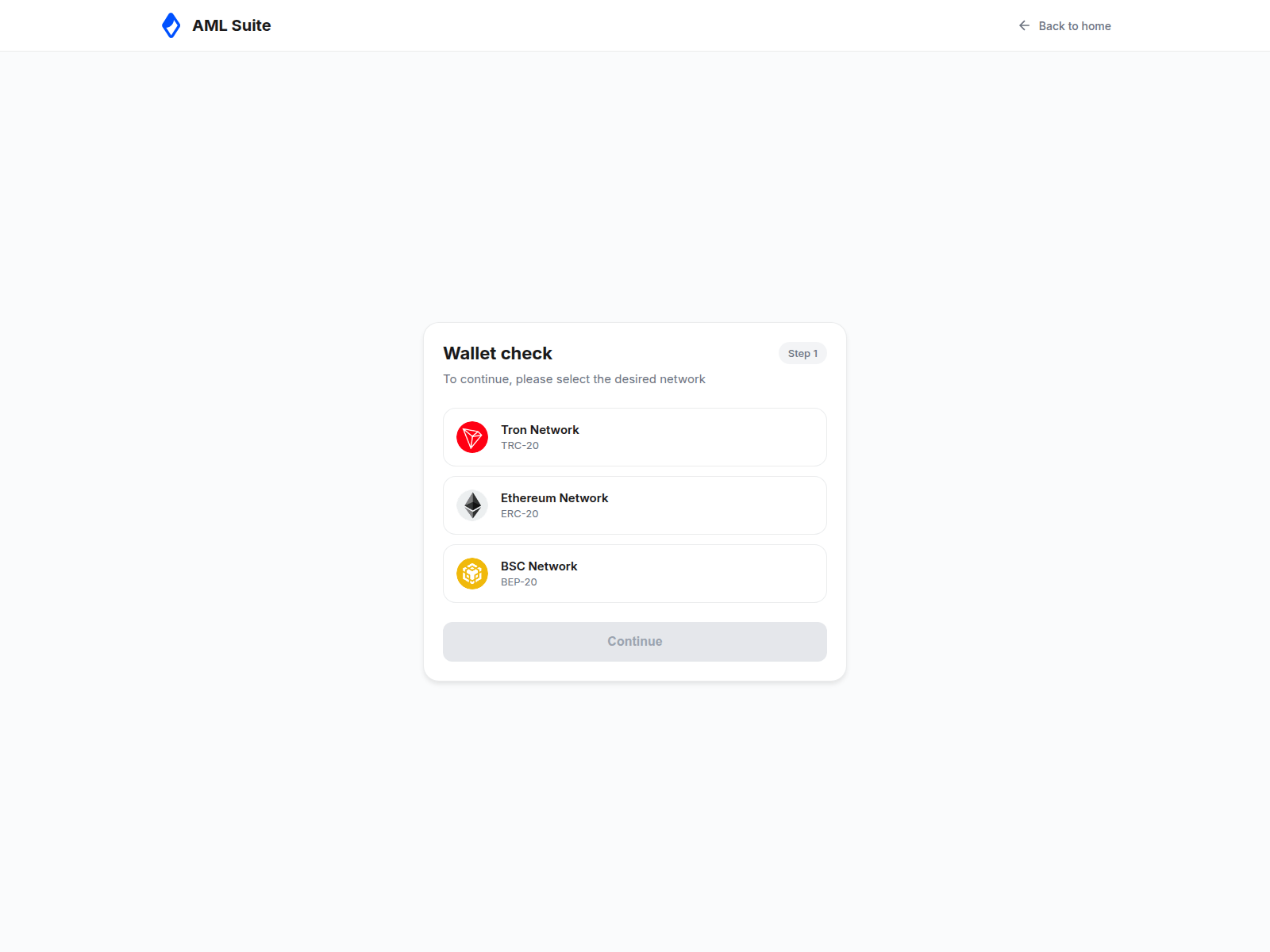 Screenshot of amlreview.io