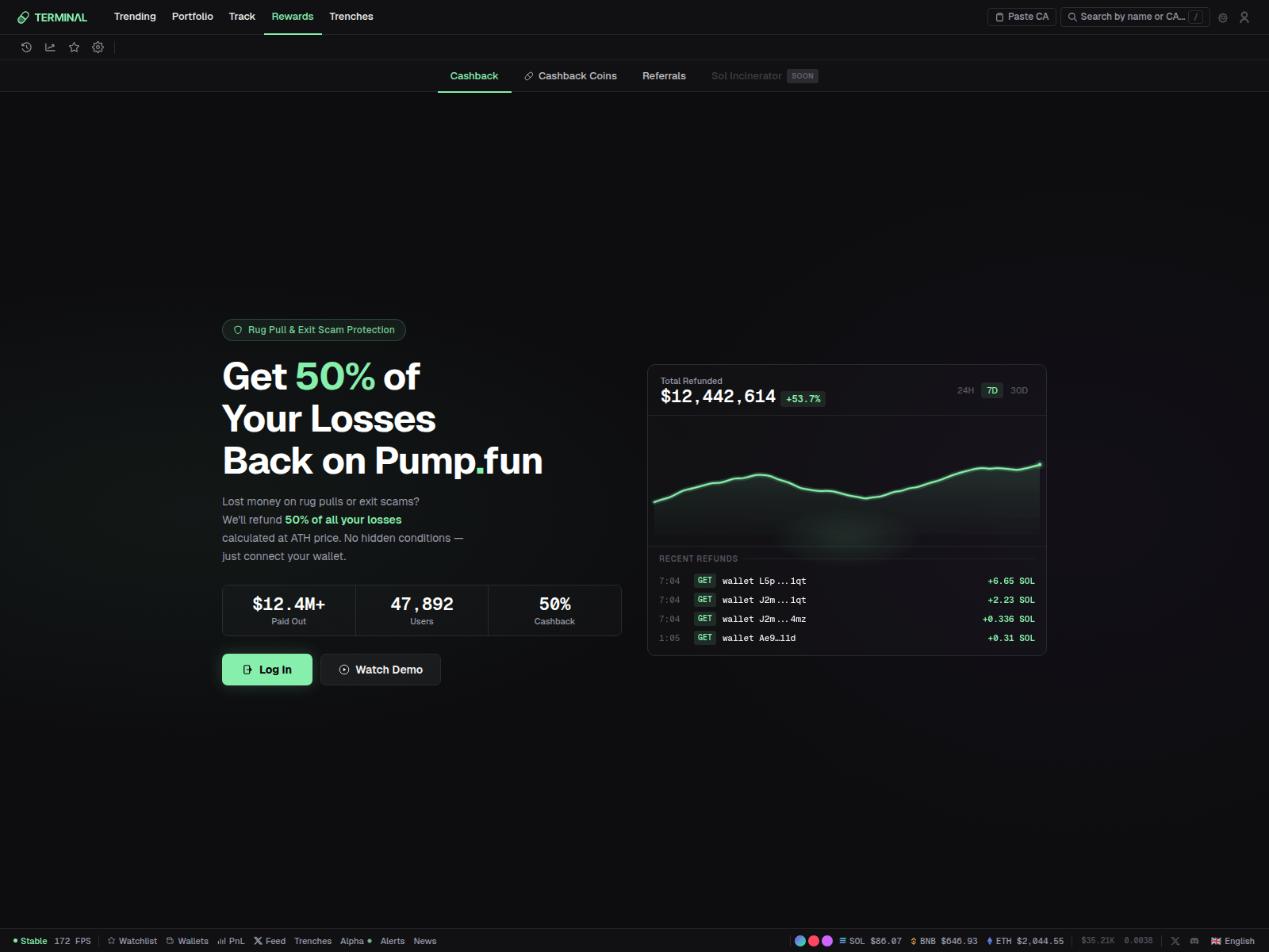 Screenshot of pump-off.fun