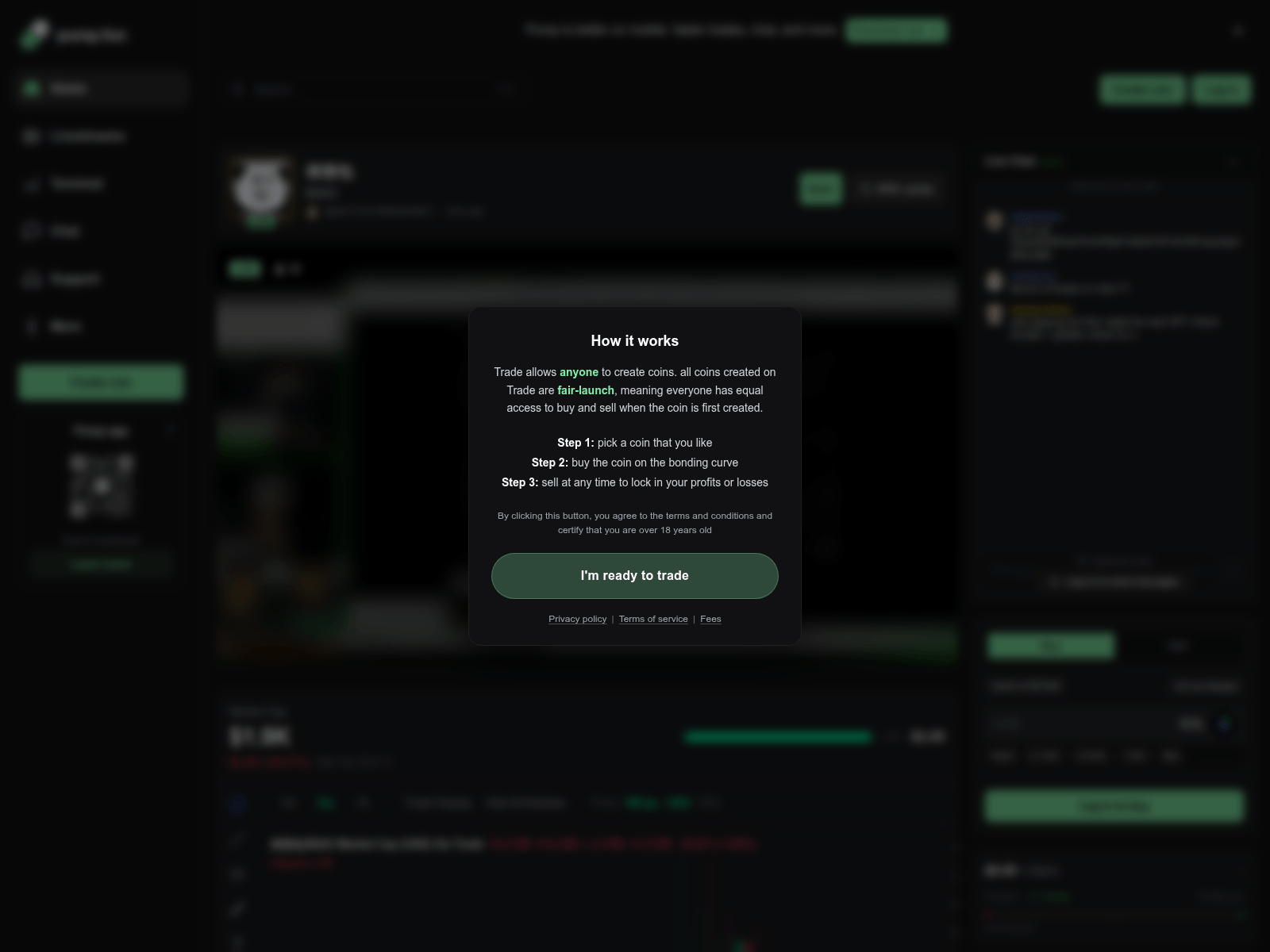 Screenshot of pumpf.live