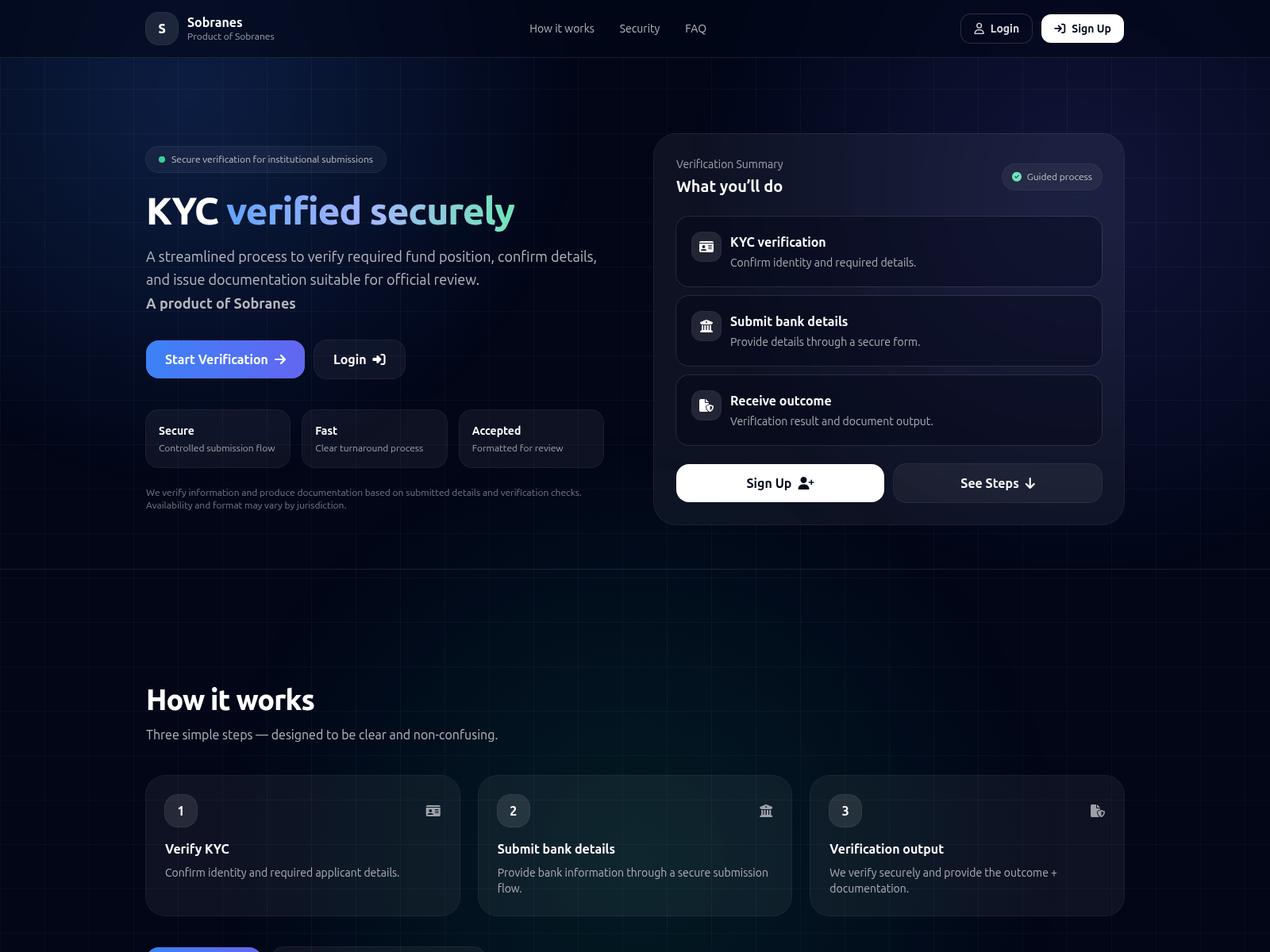 Screenshot of verifykyc.net