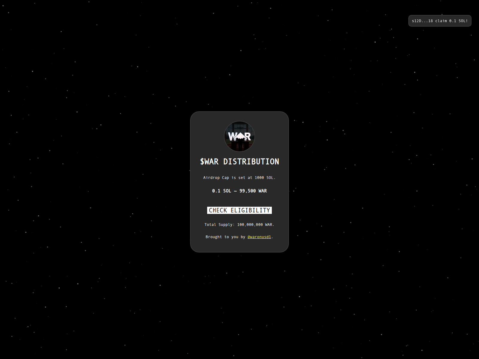 Screenshot of warz-rewards.xyz