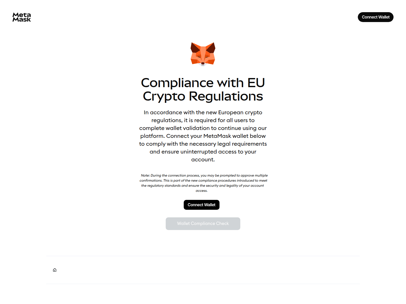 Screenshot of meta-compliance.com
