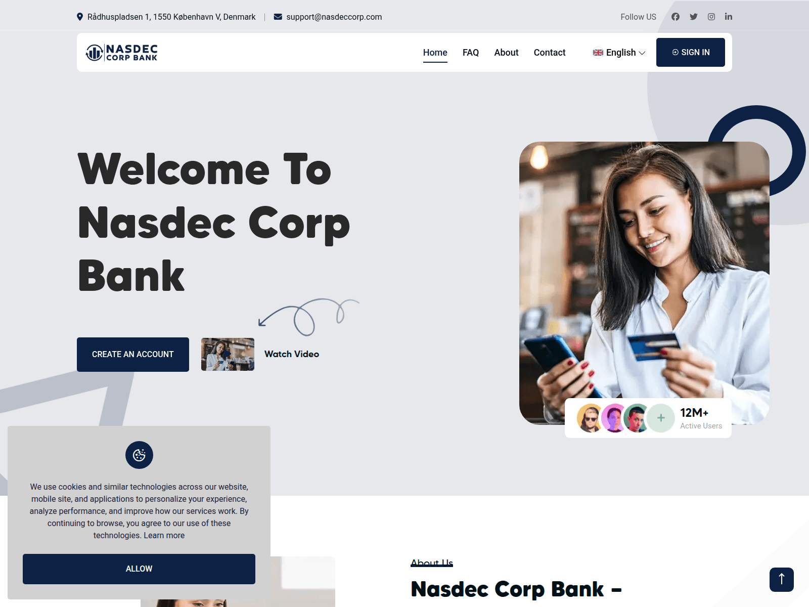 Screenshot of nasdeccorp.com