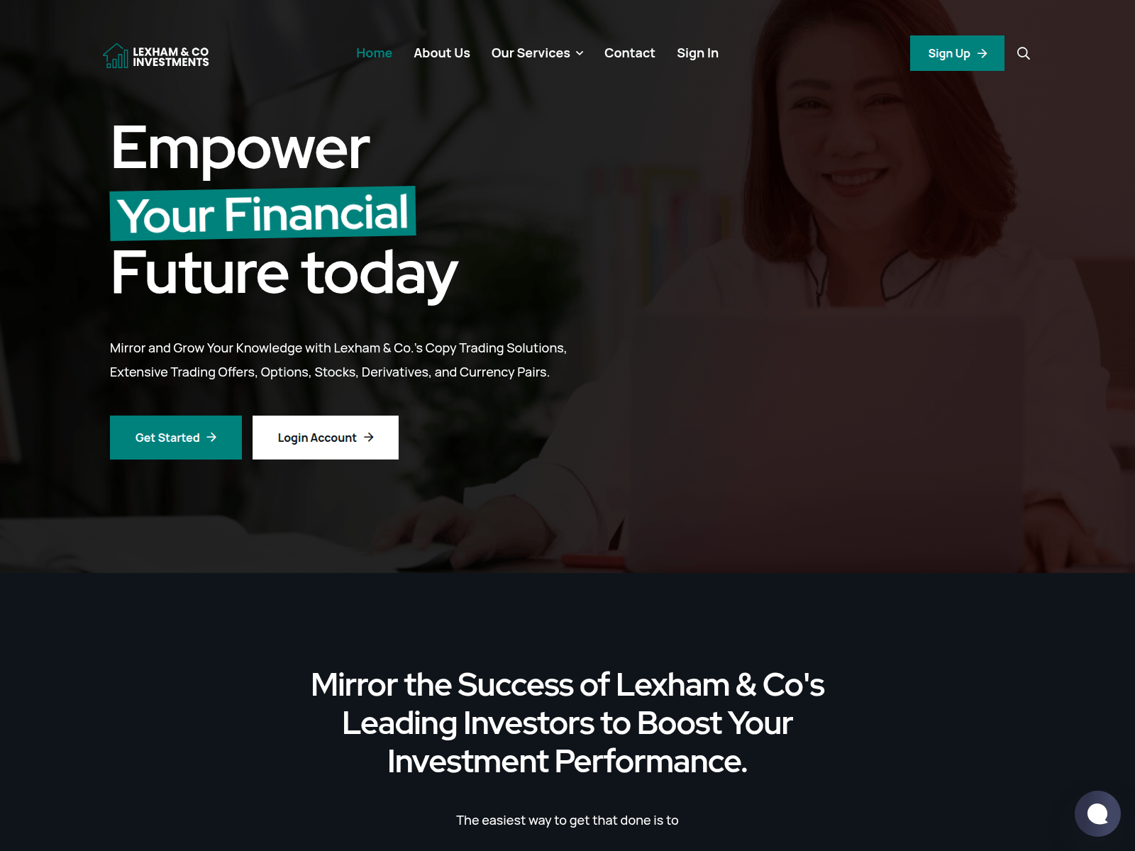 Screenshot of lexhaminvestments.com