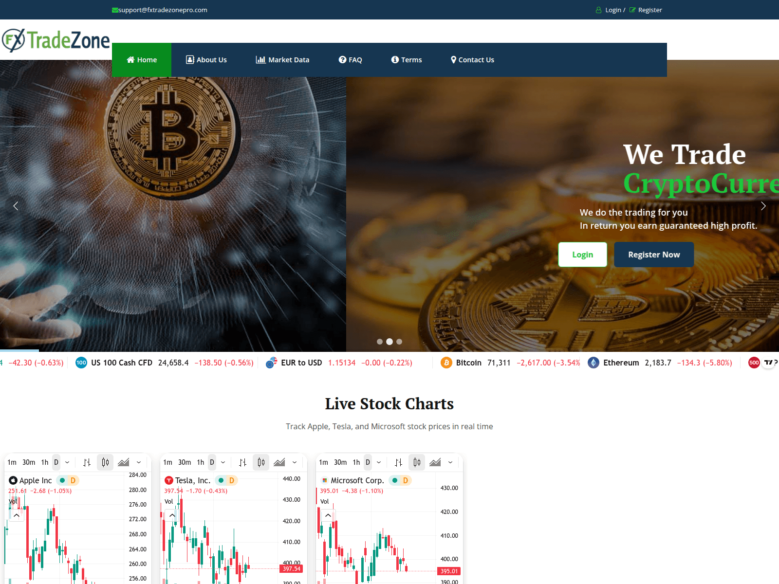 Screenshot of bitcoinblueu.com