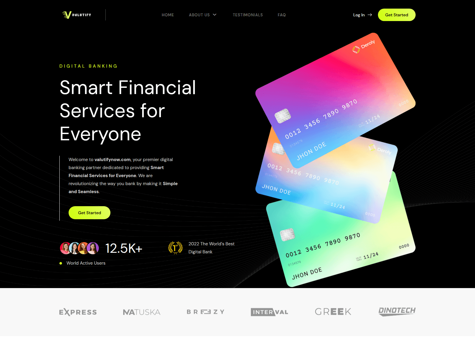 Screenshot of valutifynow.com