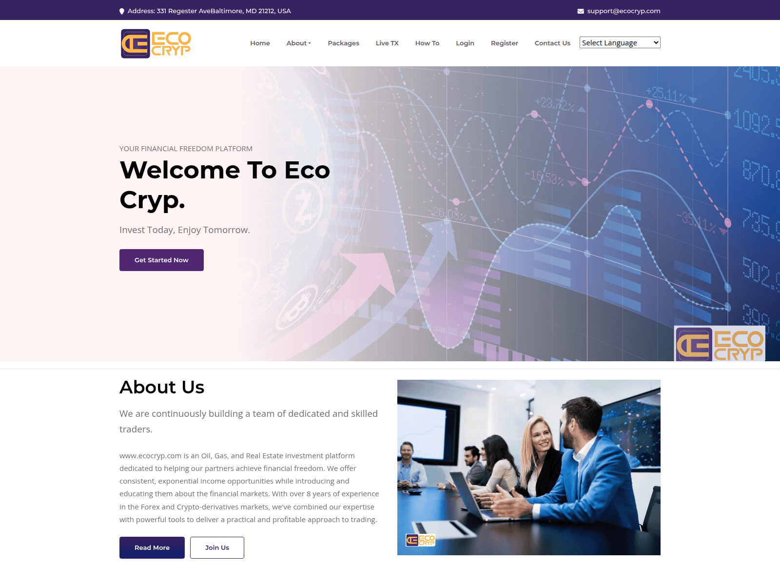 Screenshot of ecocryp.com