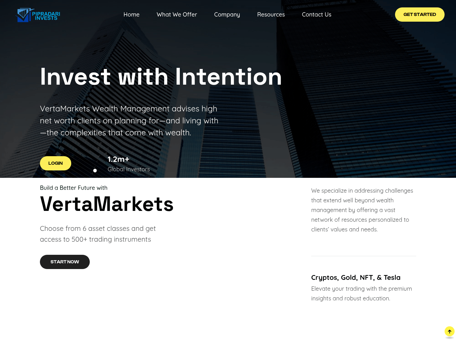 Screenshot of pipradariinvests.com