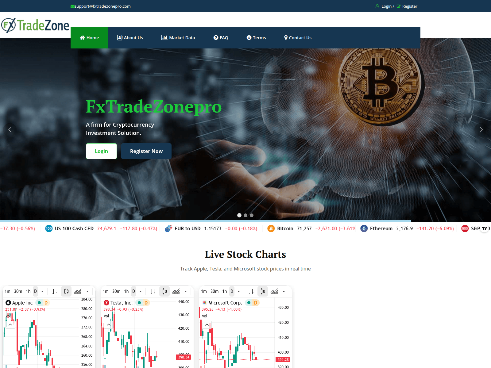 Screenshot of bluetradesunionltd.com