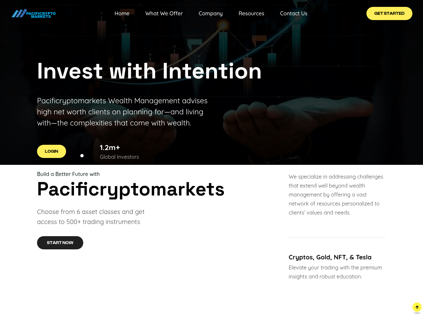 Screenshot of pacificryptomarkets.com