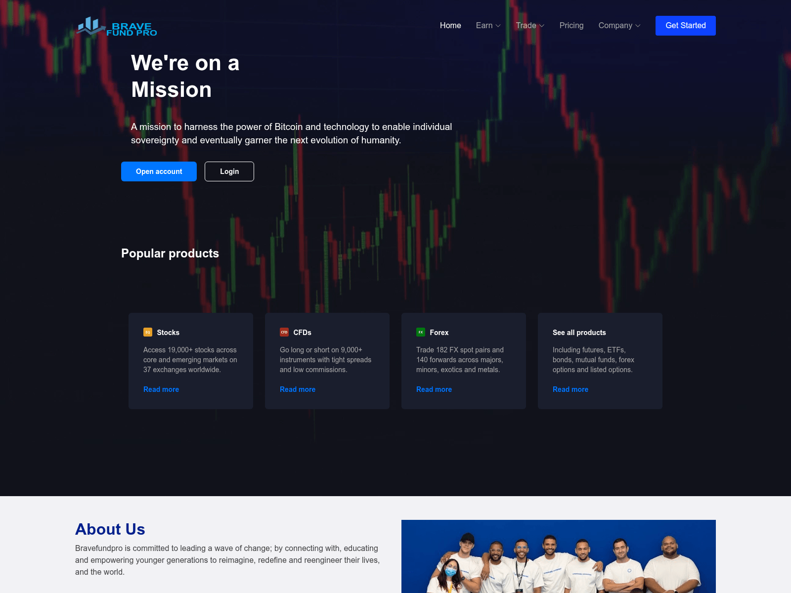 Screenshot of bravefundpro.com