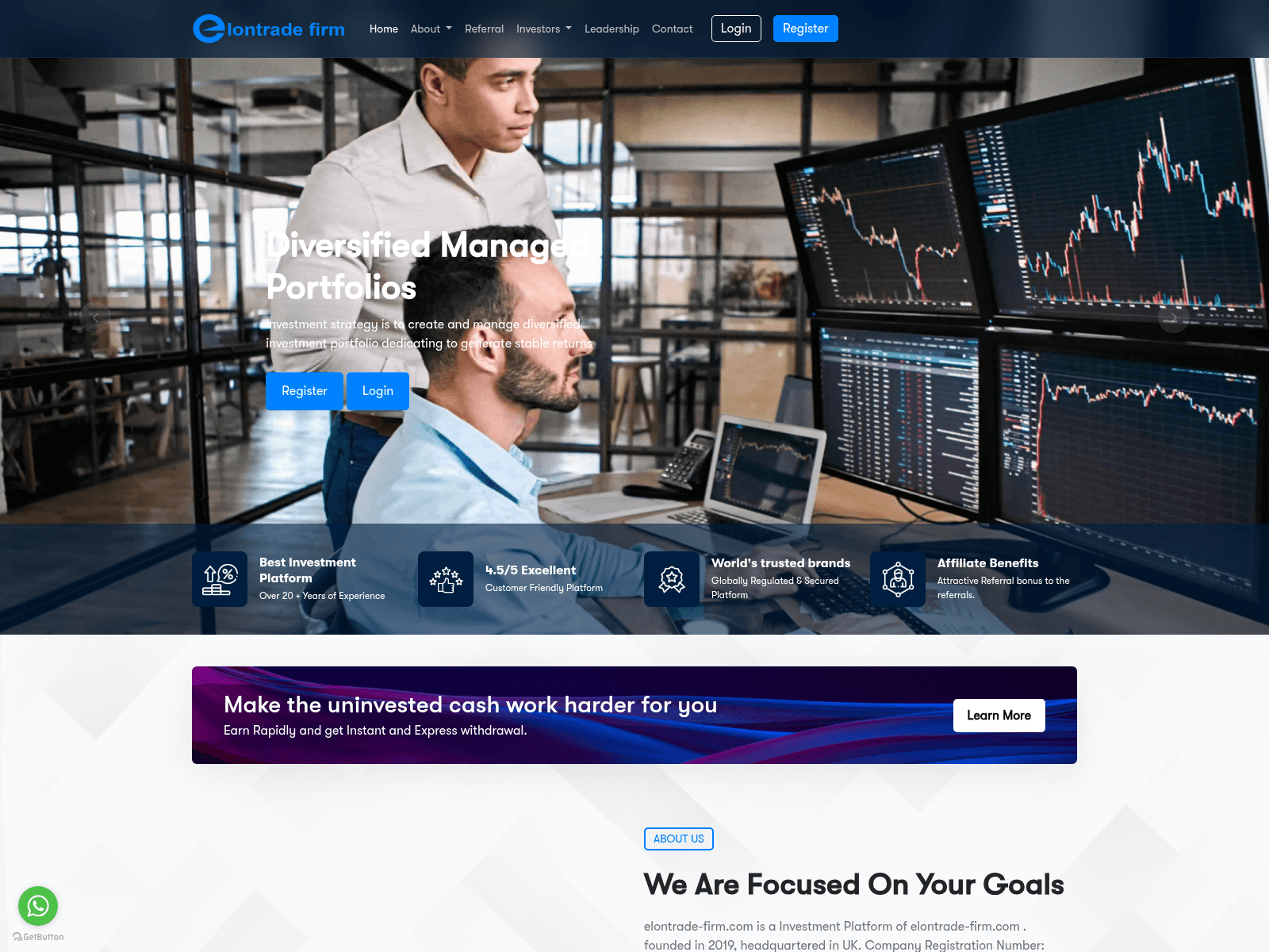 Screenshot of elontrade-firm.com