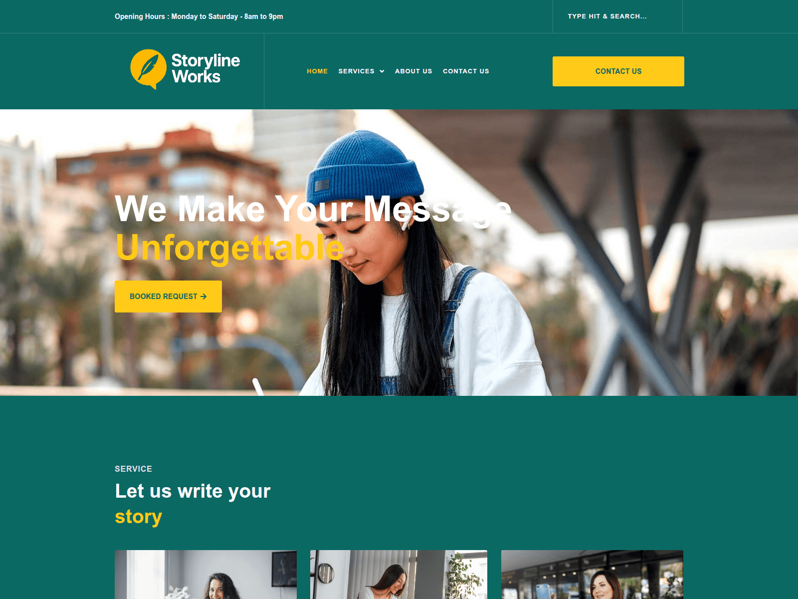 Screenshot of storylineworks.com