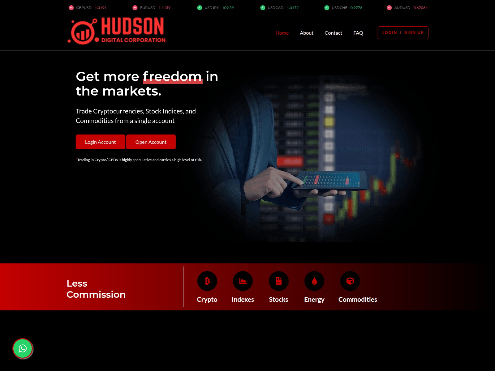 Screenshot of hudsondigitalcorporation.com