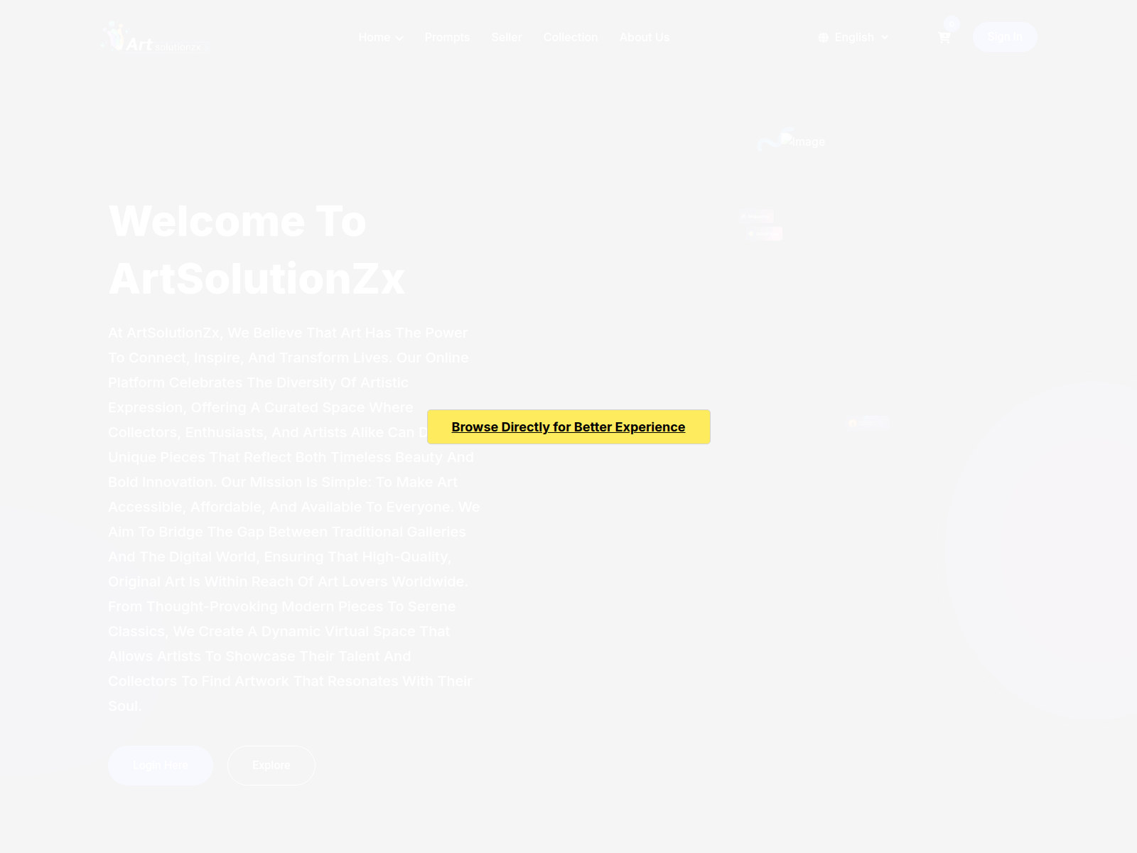Screenshot of artsolutionzx.com