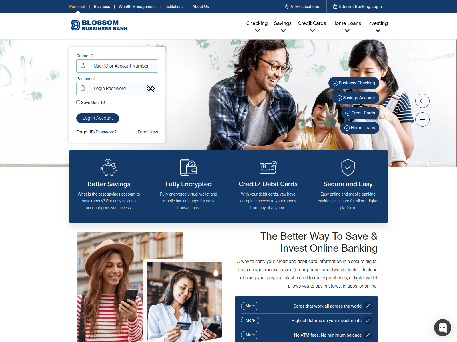 Screenshot of blossombusinessbk.com