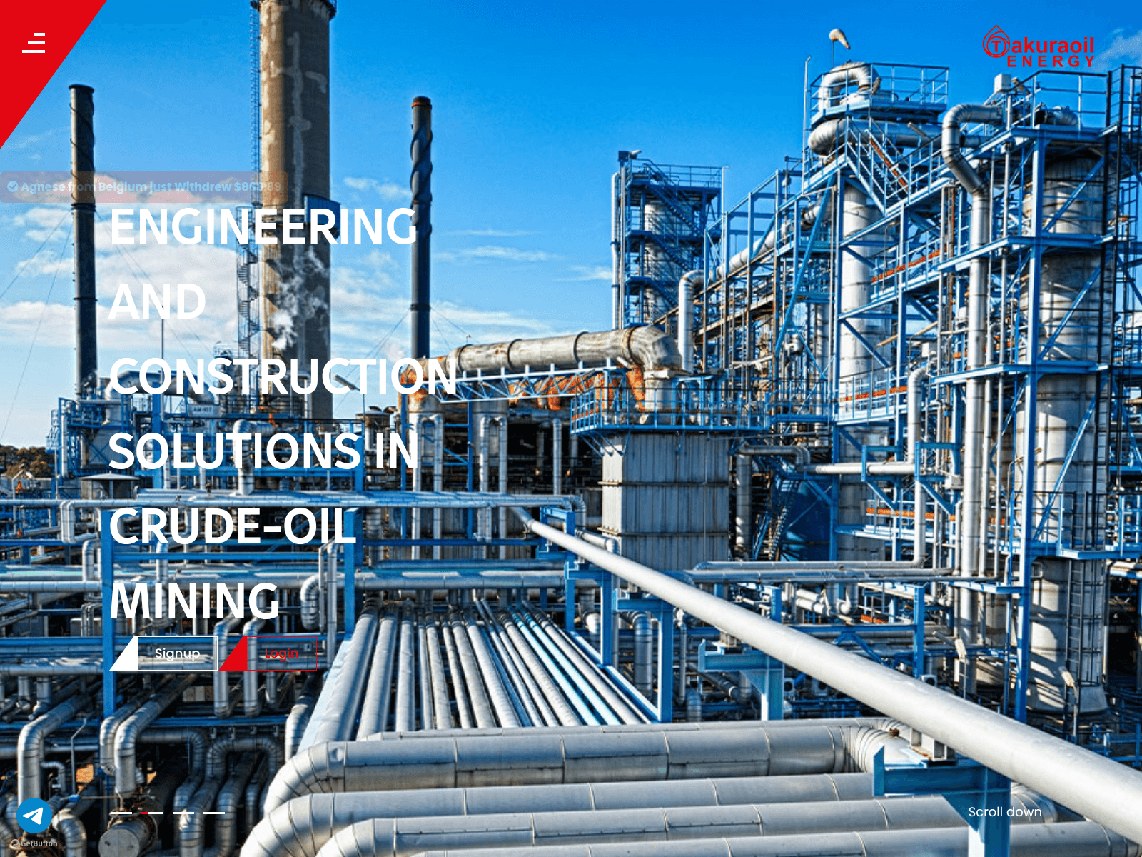 Screenshot of takuraoil-energy.com