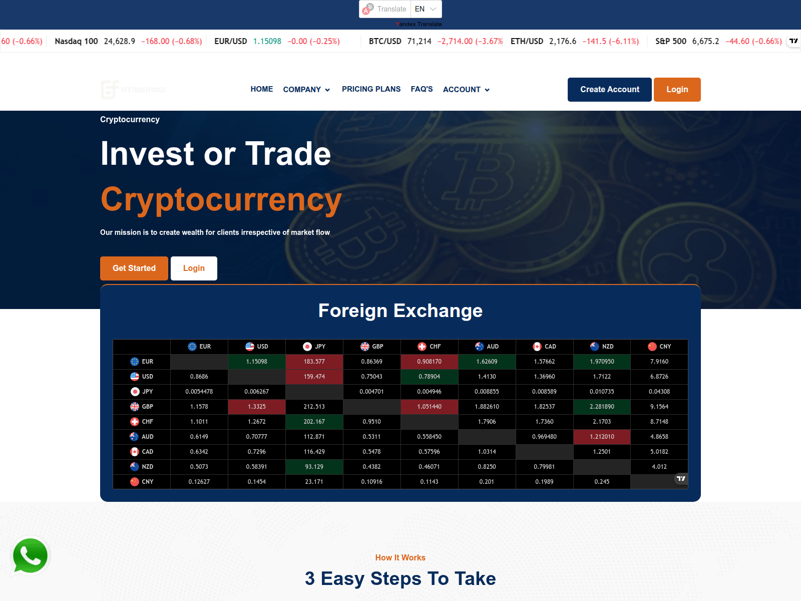 Screenshot of efxtrustforge.com