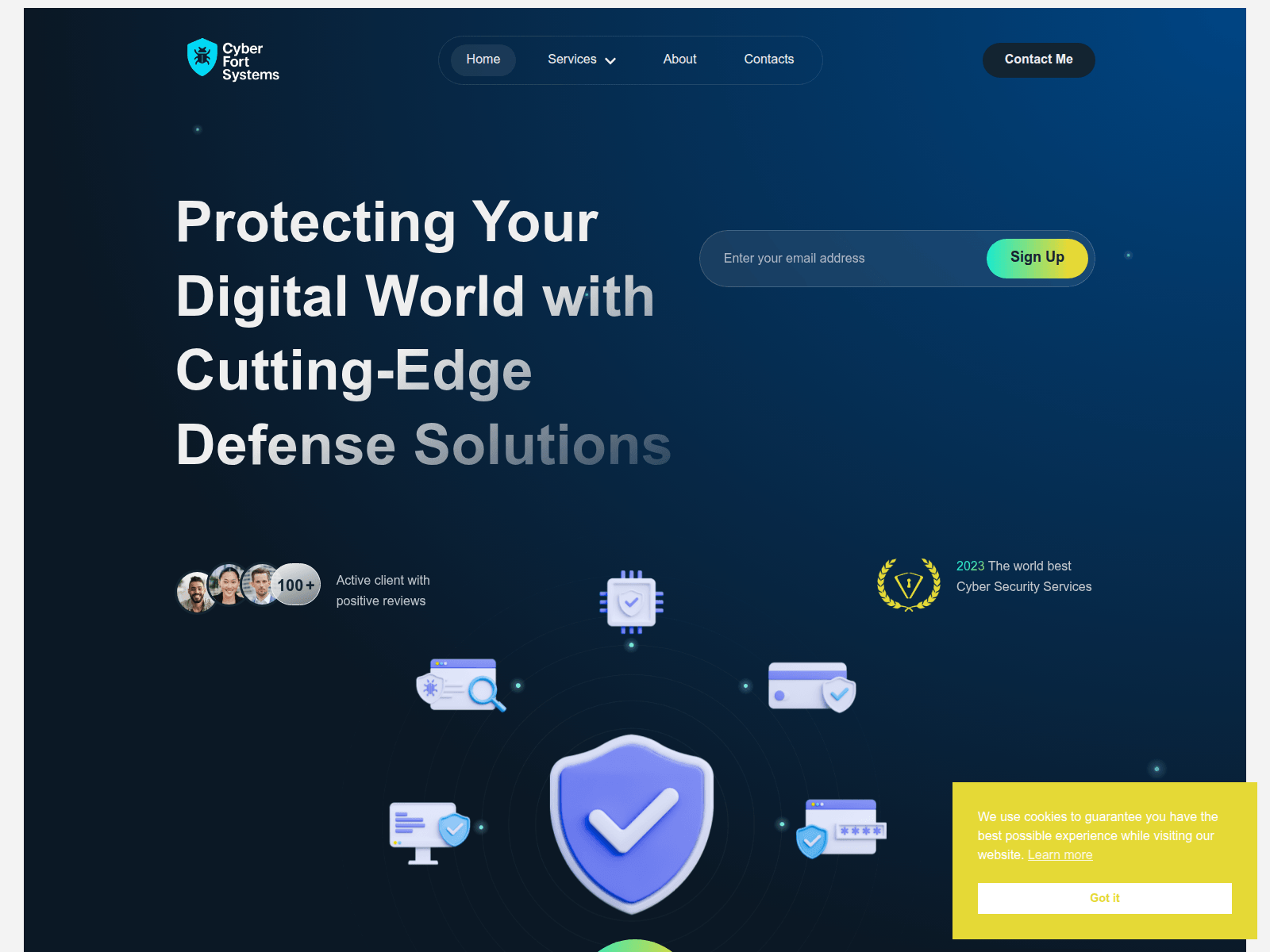 Screenshot of cyberfortsystems.com