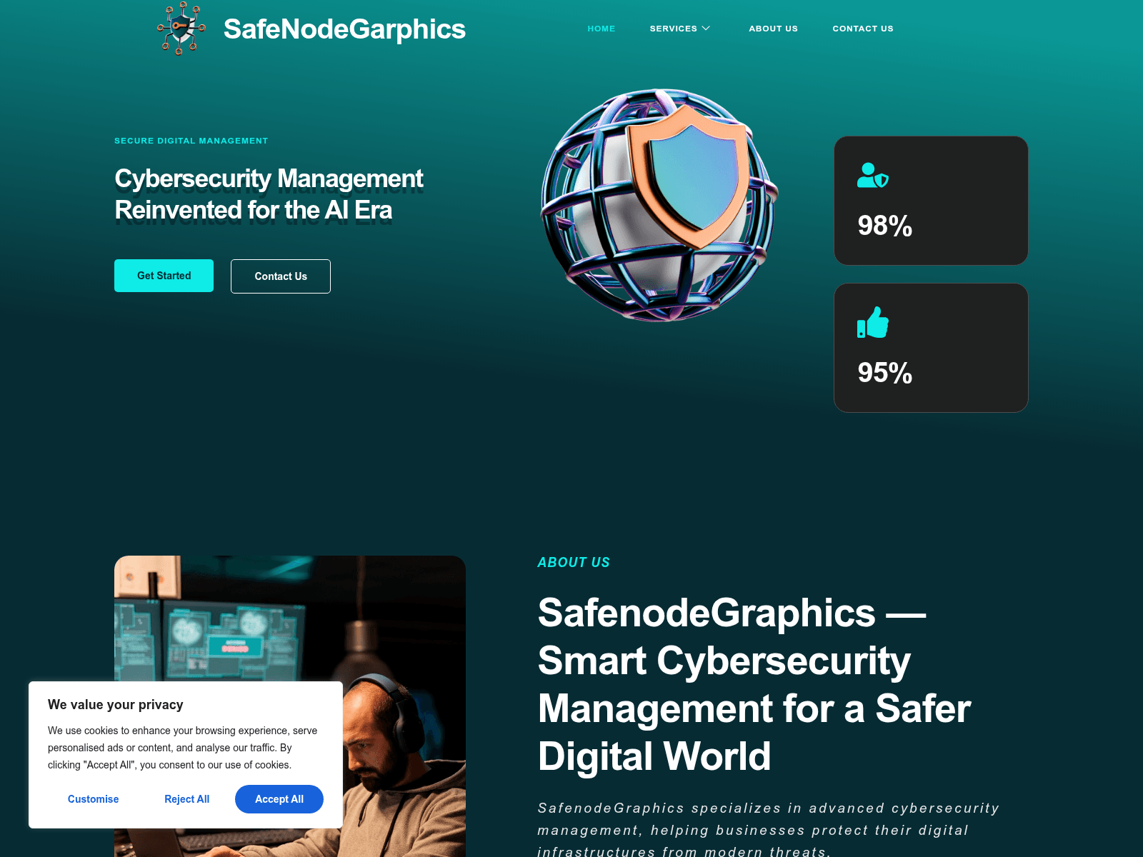 Screenshot of safenodegarphics.com
