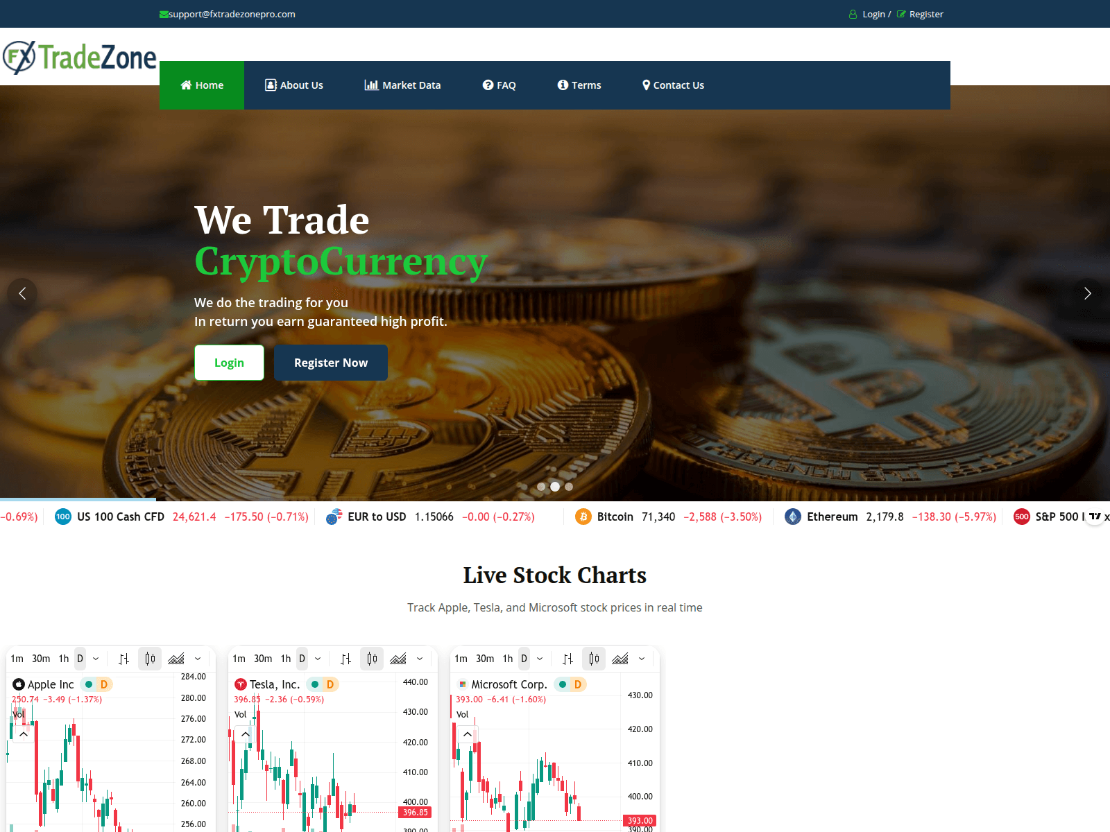 Screenshot of fraggeritsupport.com