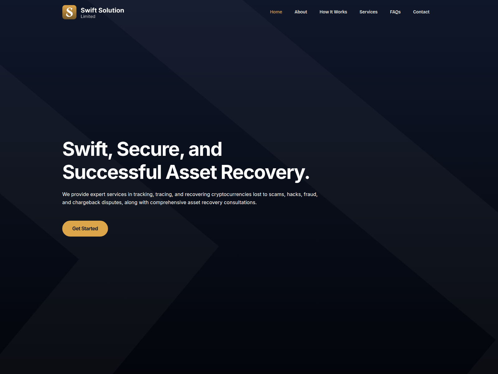 Screenshot of swiftsolutionltd.com