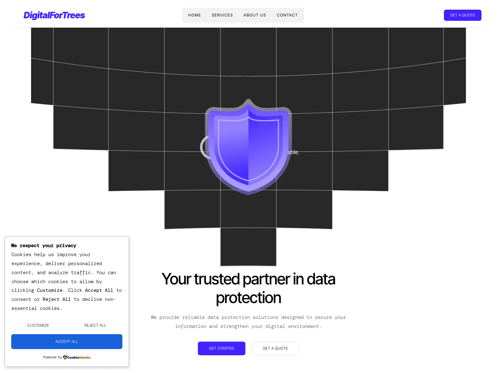 Screenshot of digitalfortrees.com